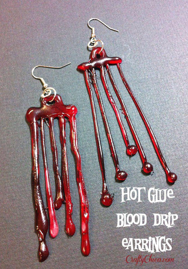 Blood-drip-earrings-diy