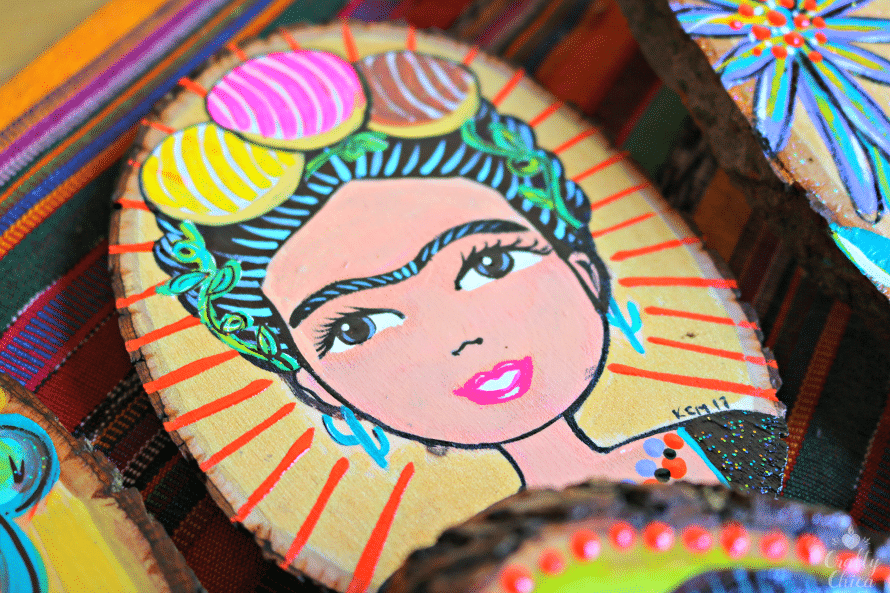 Frida con conchas, by Crafty Chica.