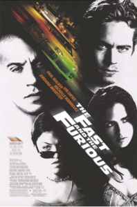 The Fast and the Furious movie poster on craftychica.com