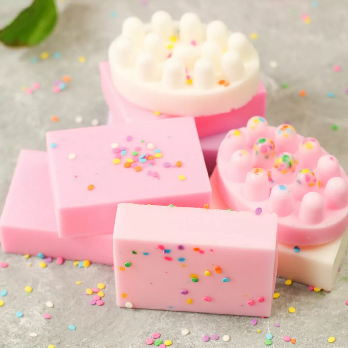 handmade pink soap