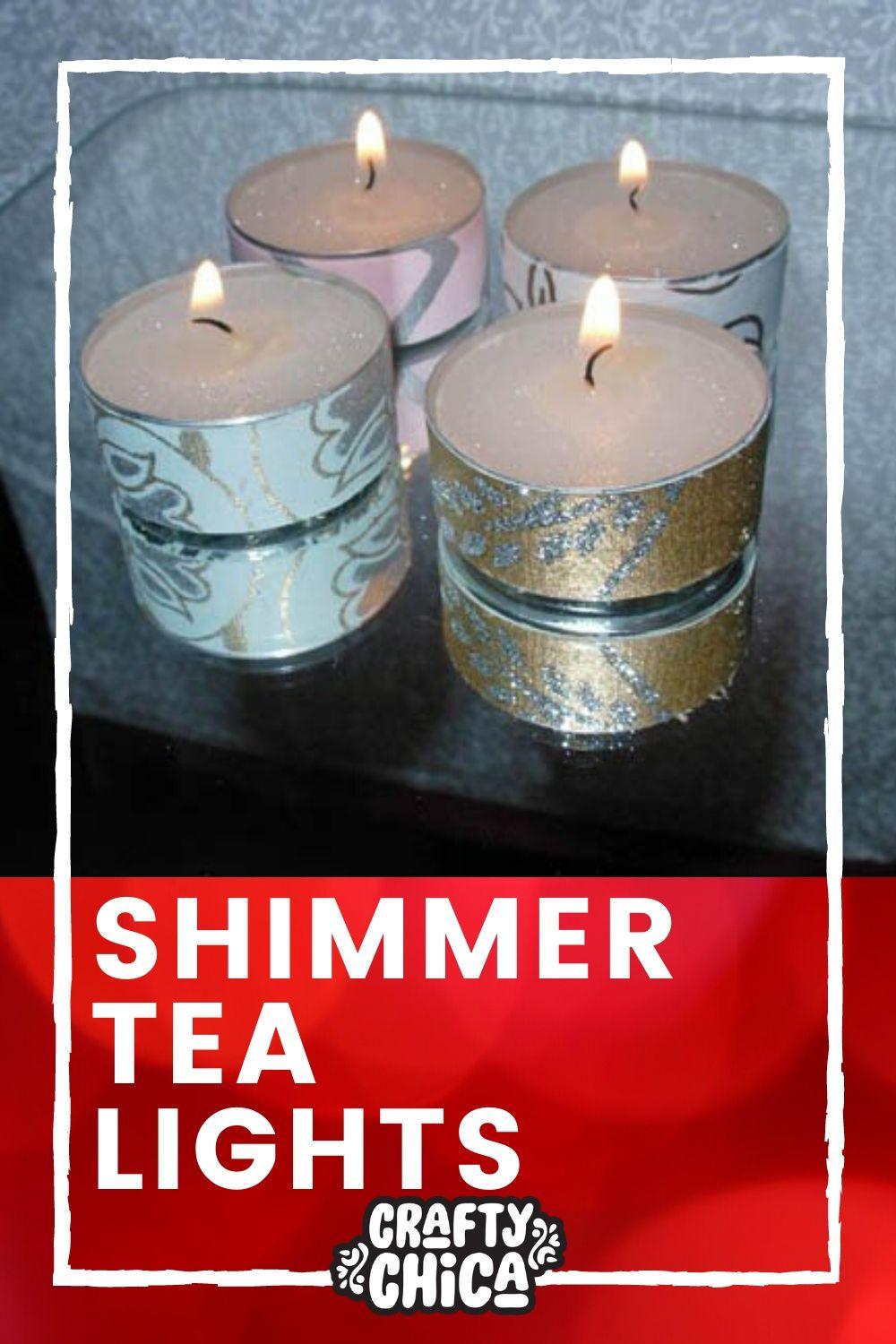 How to make shimmer tea lights #craftychica