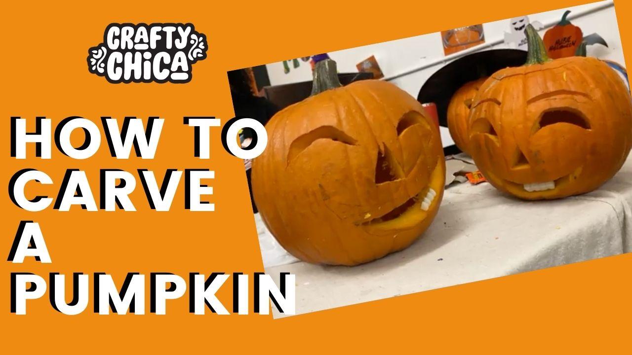 easy pumpkin carving #craftychica #pumpkincarving