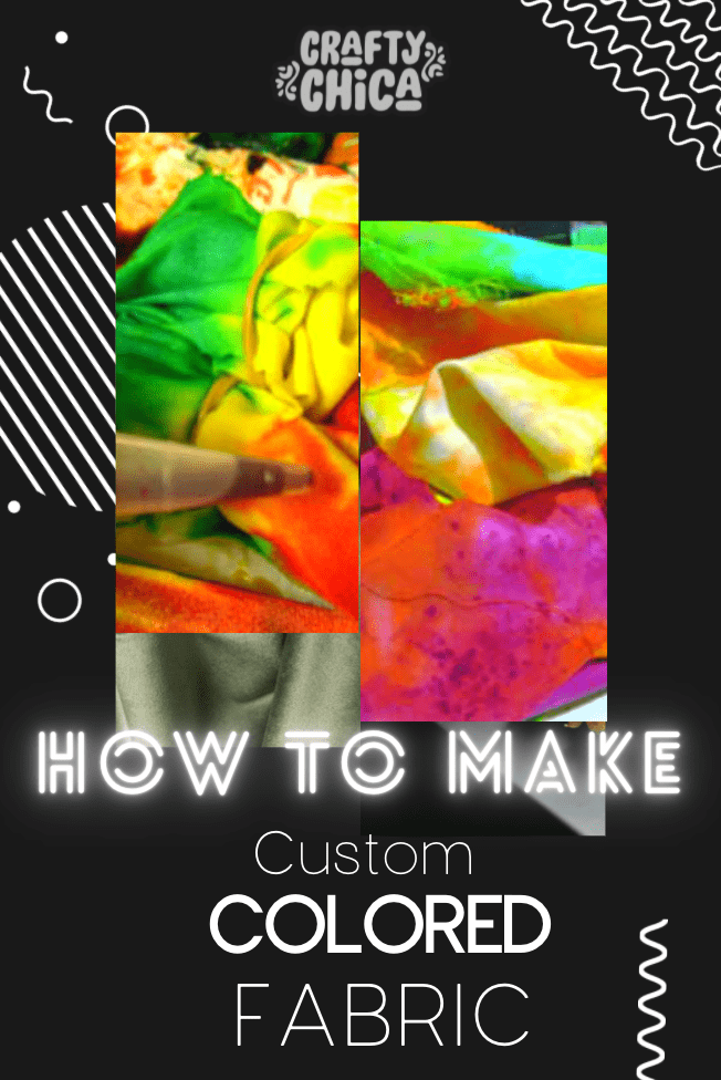 How to Make Custom Colored Fabric on craftychica.com