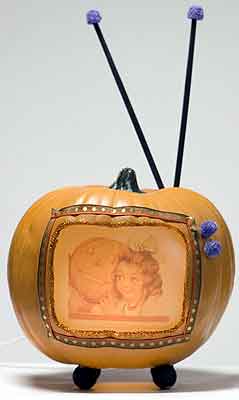pumpkin tv set