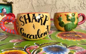 Sharp and succulent mug! #craftychica #succulentmug #pyop