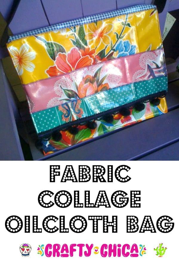 Oilcloth Patchwork Messenger Bag