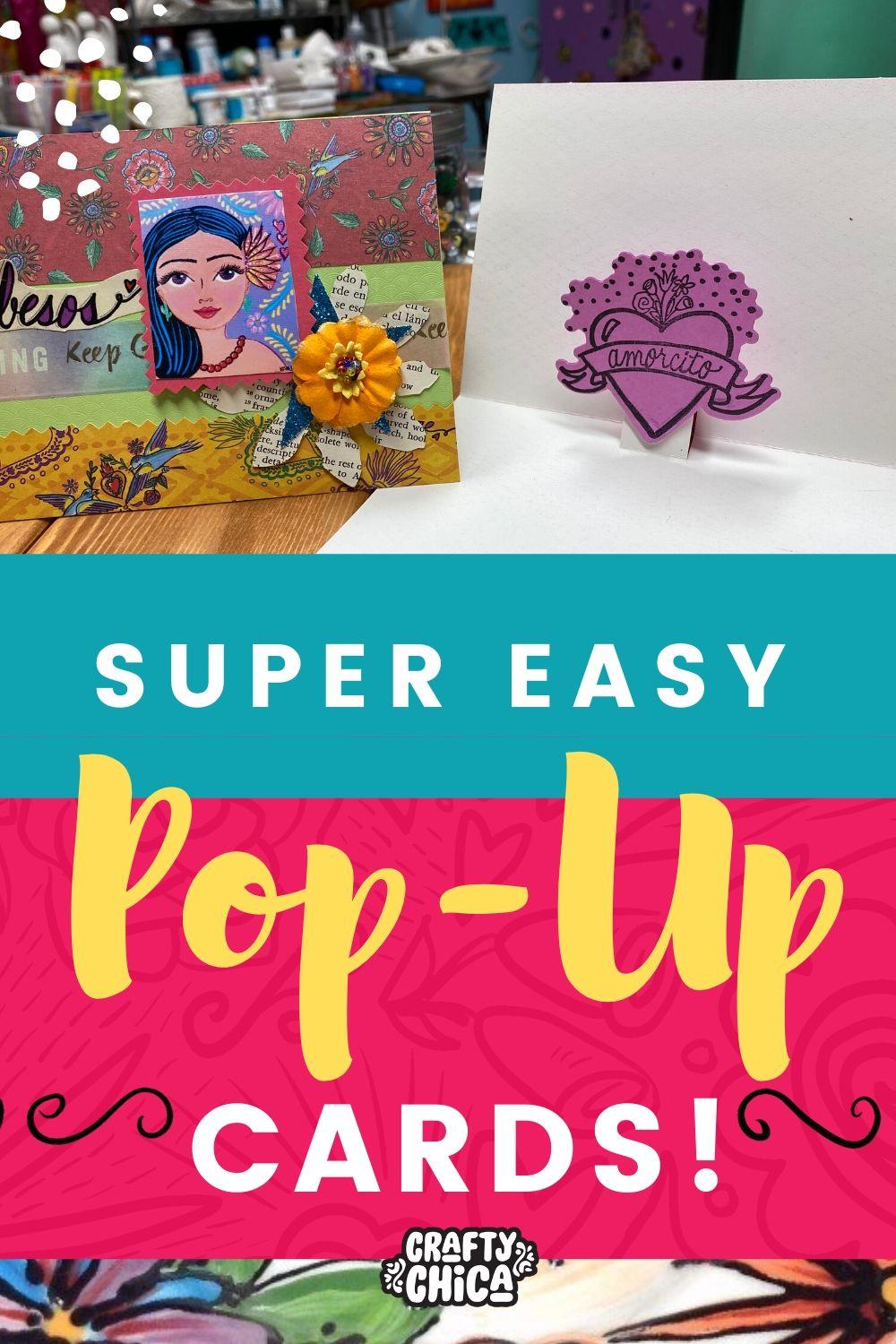 How to make pop up cards #craftychica #popupcard #cardmakingideas