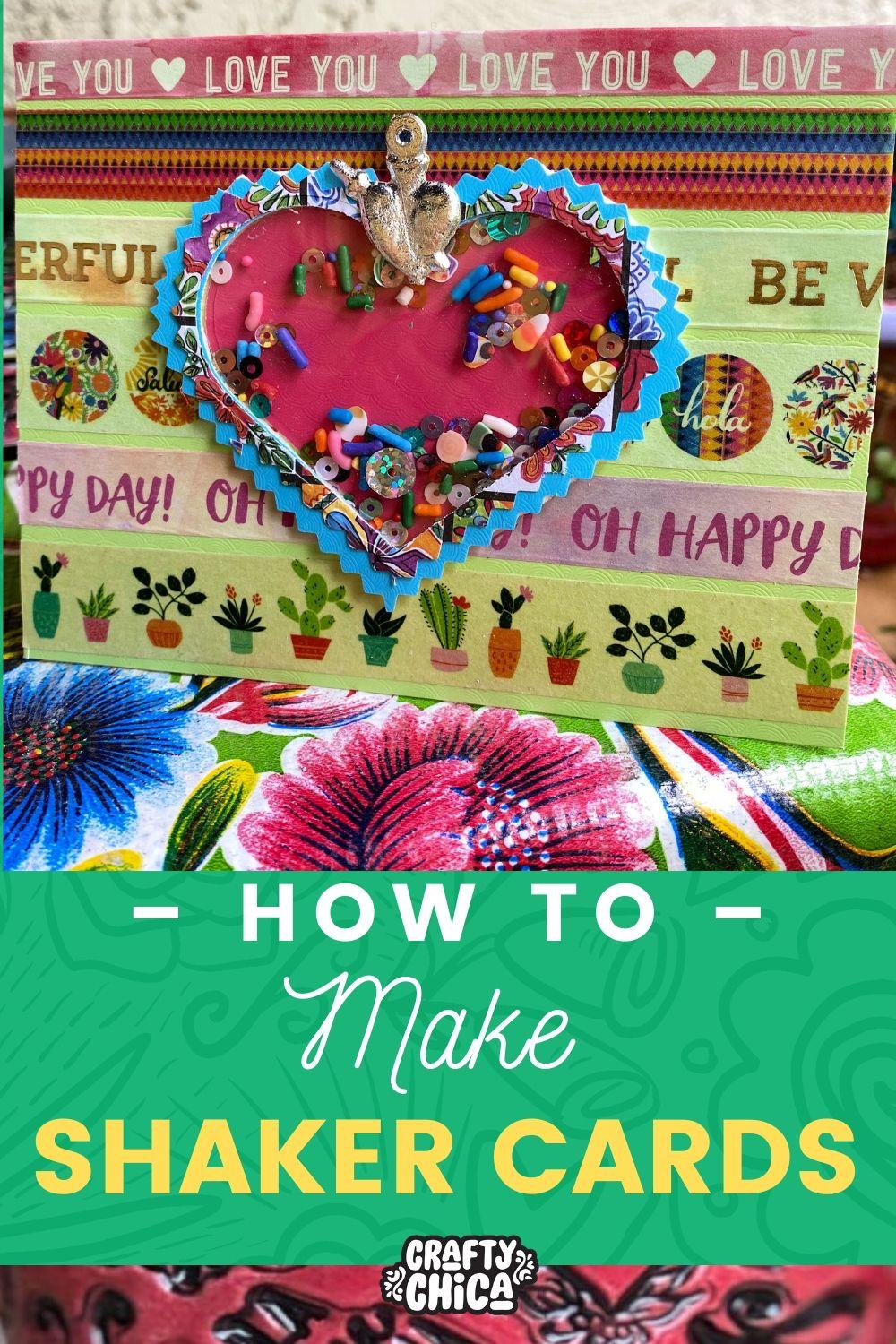 Easy shaker card tutorial for beginners! #craftychica #shakercardstutorial