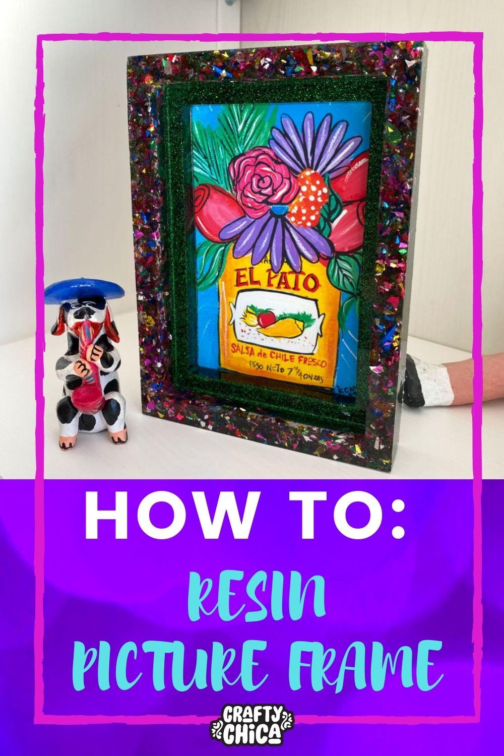 how to make a resin picture frame