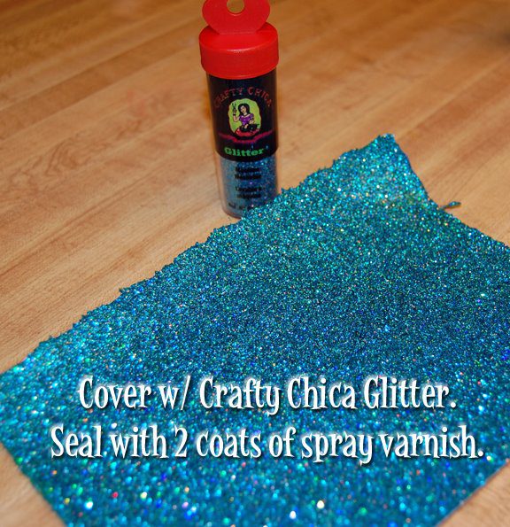 DIY Glittered fabric #craftychiuca #glitterideas