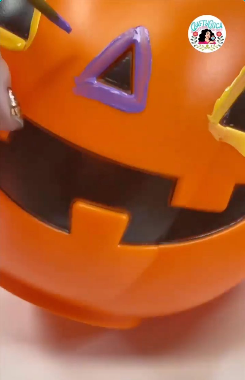 painted pumpkin pail
