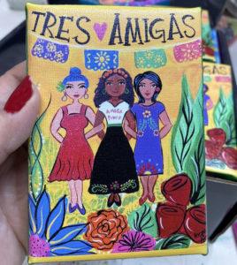 Tres Amigas Print by Kathy Cano-Murillo #craftychica #latinaartist
