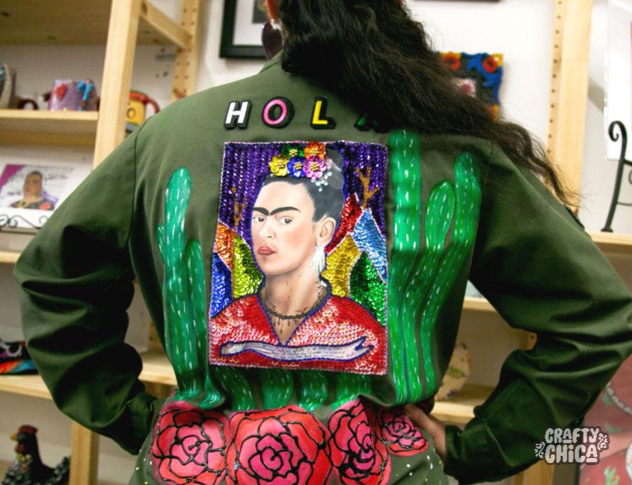 Painted jacket by Kathy Cano-Murillo #craftychica