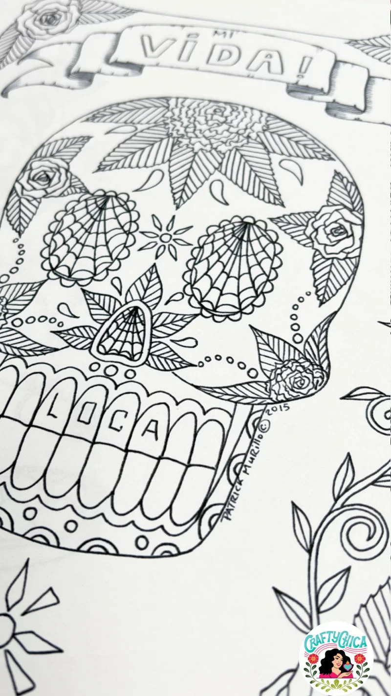 Free Day of the Dead Coloring Pages