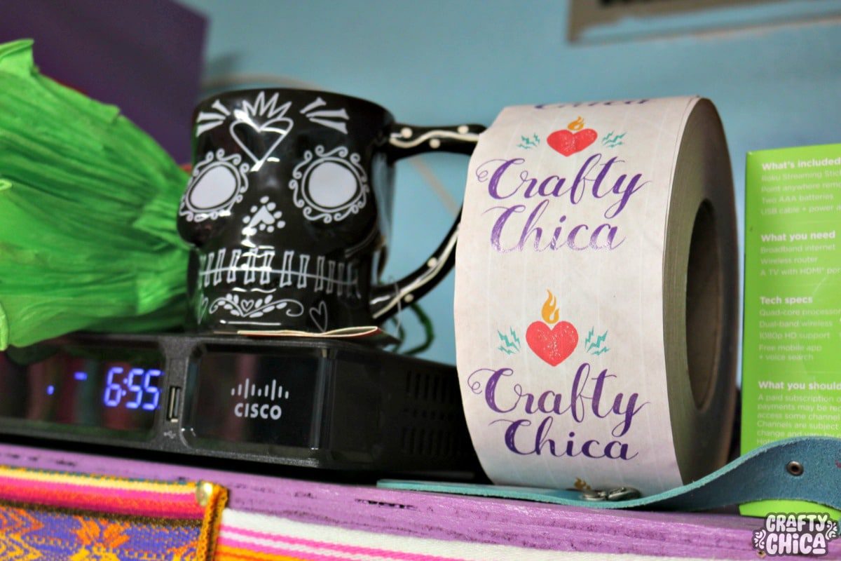 Crafty Chica's craft room tour.