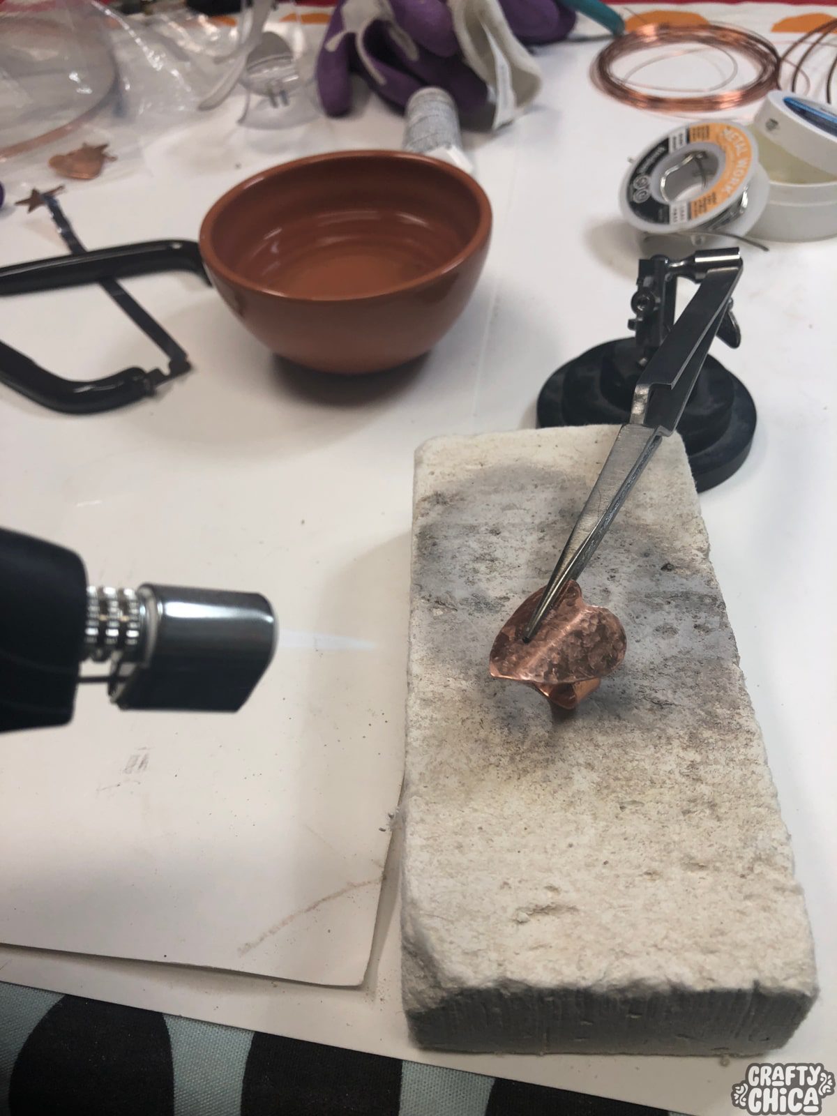 Torched Copper Rings tutorial