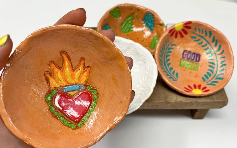 air dry clay ring dishes