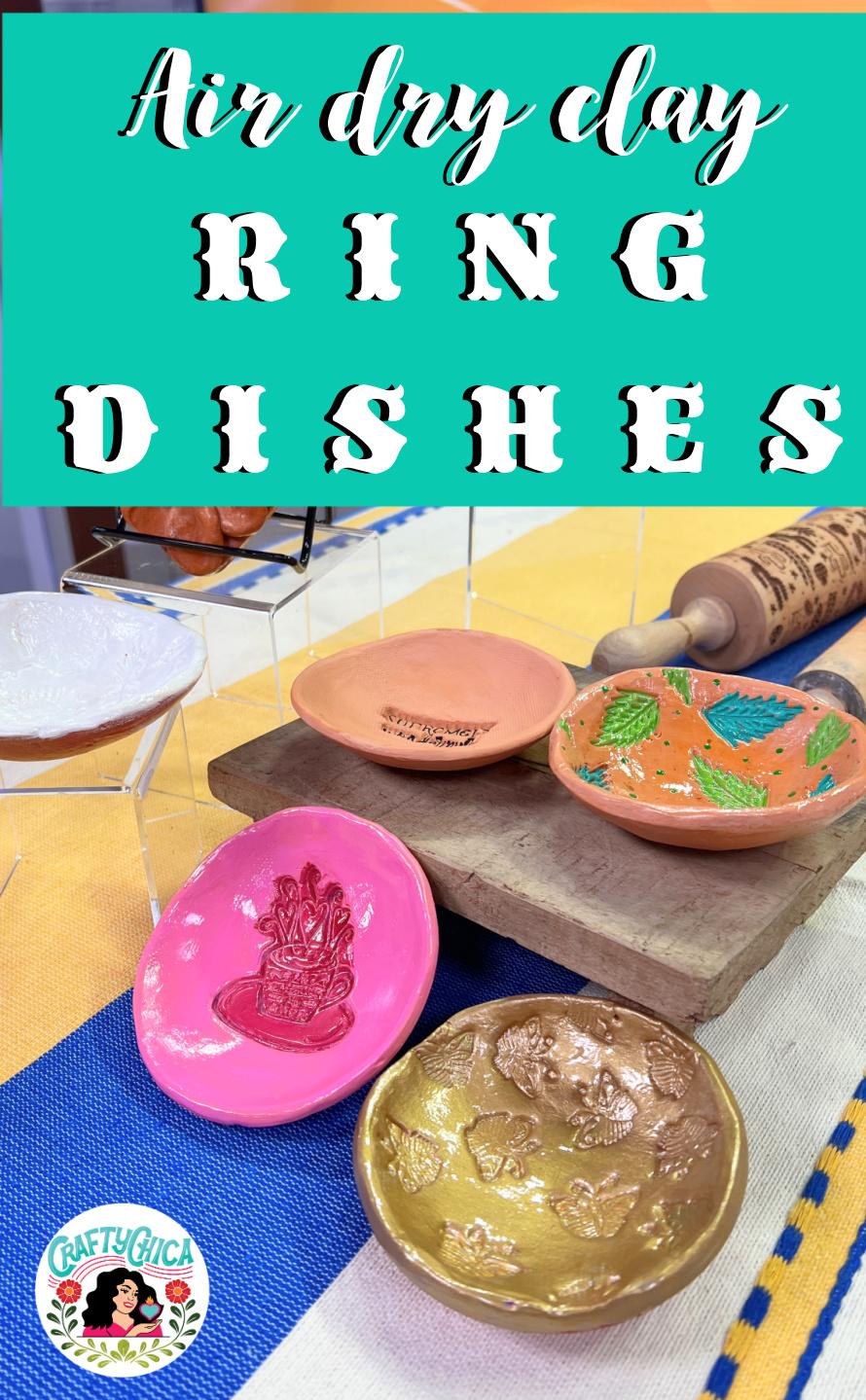 air dry clay ring dishes