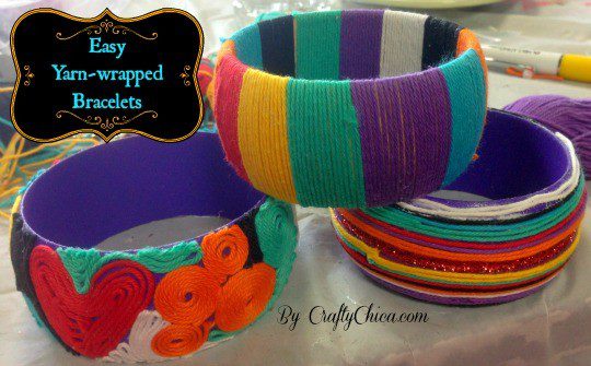 yarn-wrapped-bracelets