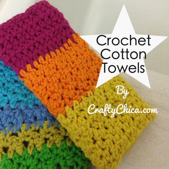 Use a combo stitch to make colorful, functional washcloths!