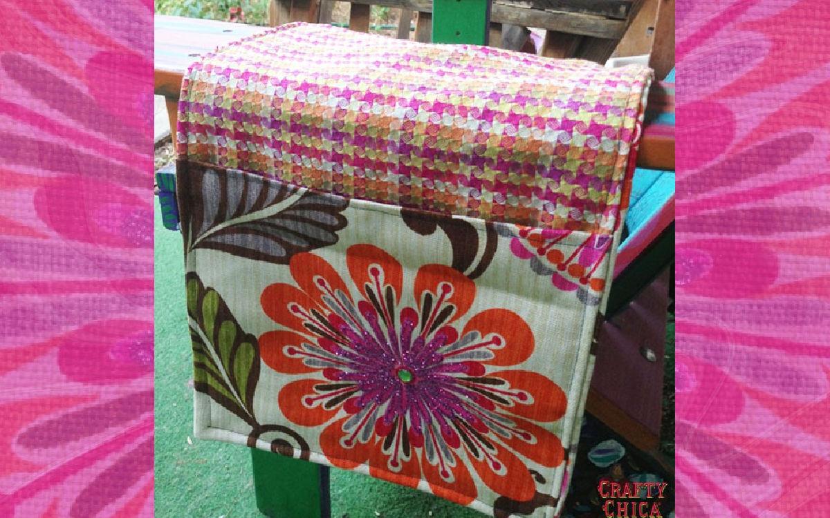 How to make a portable chair caddy #craftychica #chaircaddydiy