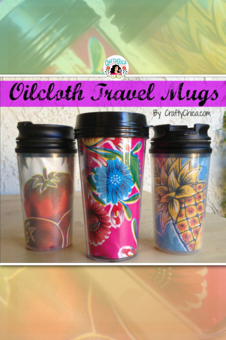 oilcloth travel mugs