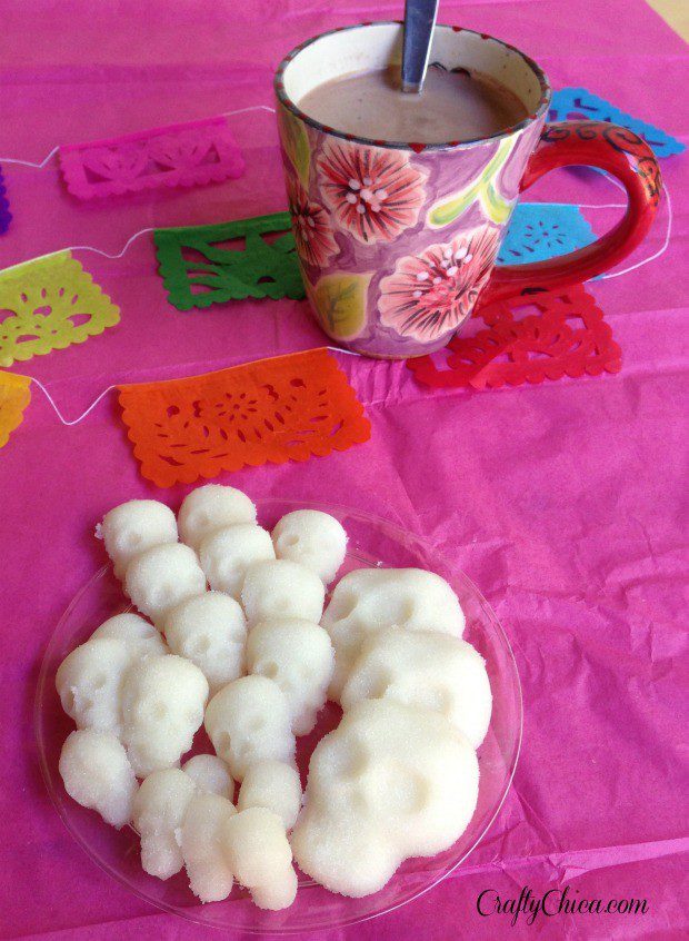 Dia de Los Muertos craft: Skull sugar cubes