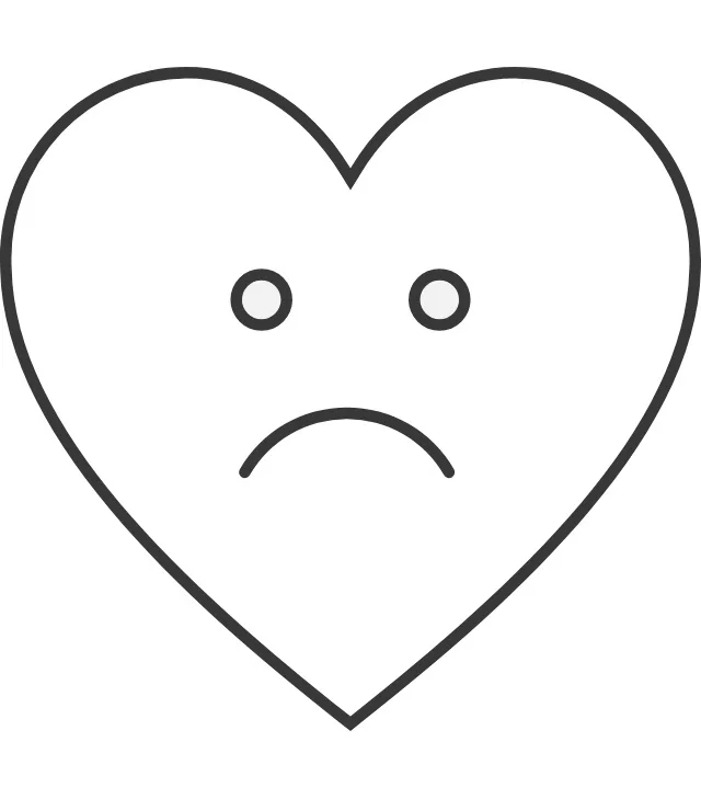 frowning heart