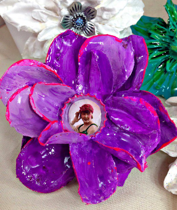 purple plaster flower