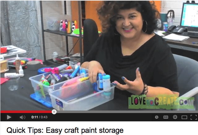 Quick tip for easy paint storage.