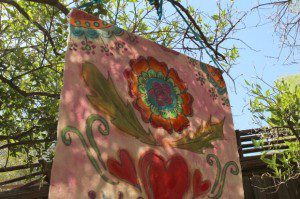 painted garden banner by #craftychica