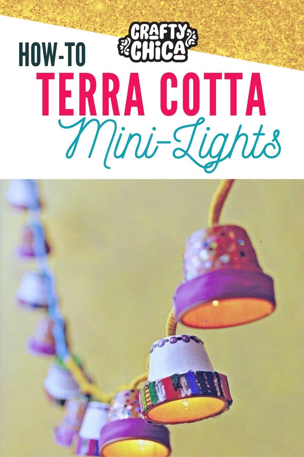 terra cottapot crafts - How to make mini lights!