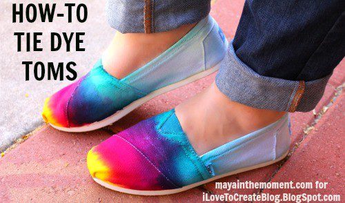 How to tie-dye sneakers!