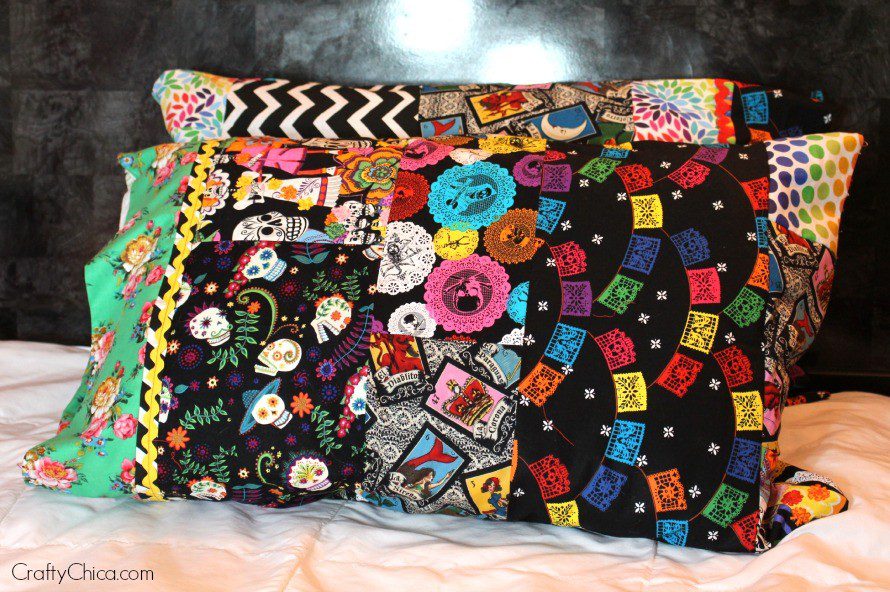 Day of the dead pillowcase