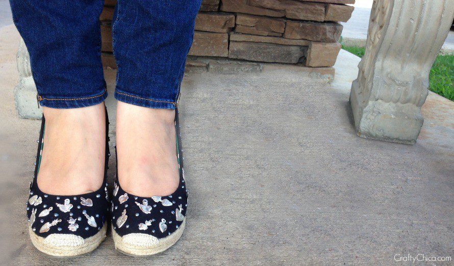 Visit Savers to #FindTheFind - I made these fun Magical Milagro Shoes! By CraftyChica.com