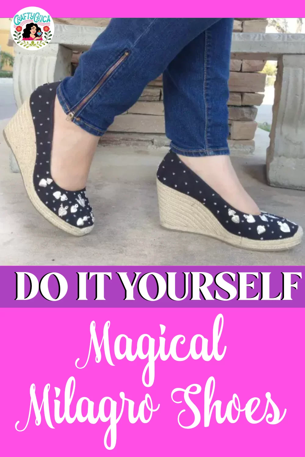 DIY milagro shoes