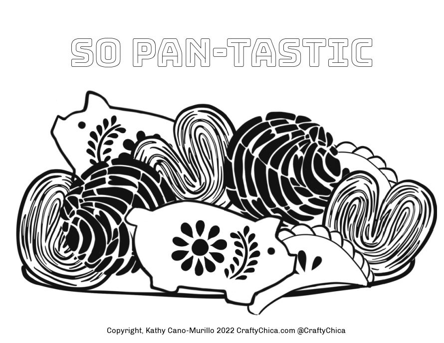pan dulce coloring page