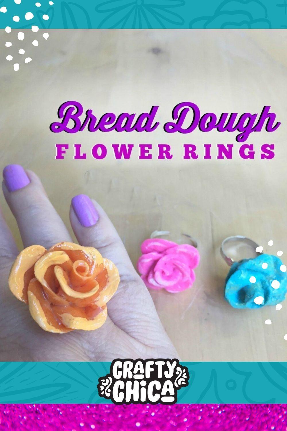 DIY bread dough flowers 