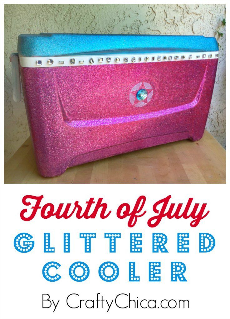 Glitter Cooler DIY Crafty Chica