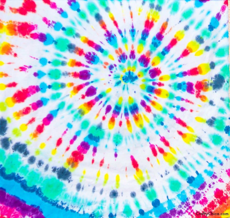 Tie Dye Rainbow Swirl - Crafty Chica