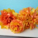 DIy Marigold paper flowers