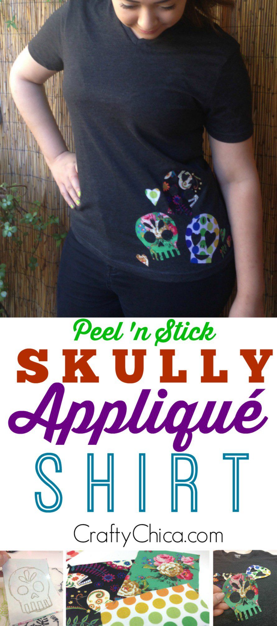 Skully Appliqué Shirt DIY