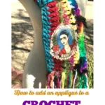How to add an appliqué to crochet scarf