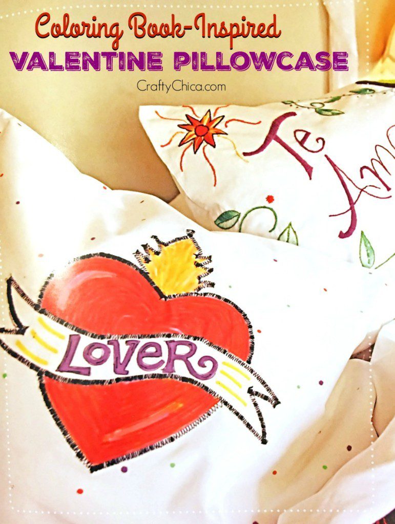 valentine pillowcase