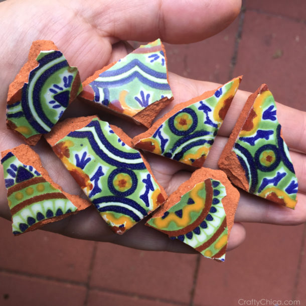 Talavera Tile Soldered Rings