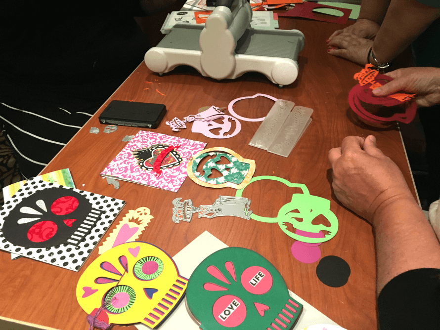 The cruisers were the first to try out the new Crafty Chica Sizzix product line.
