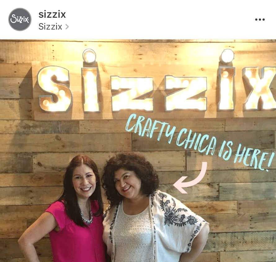 Sizzix posted this on their Facebook page!