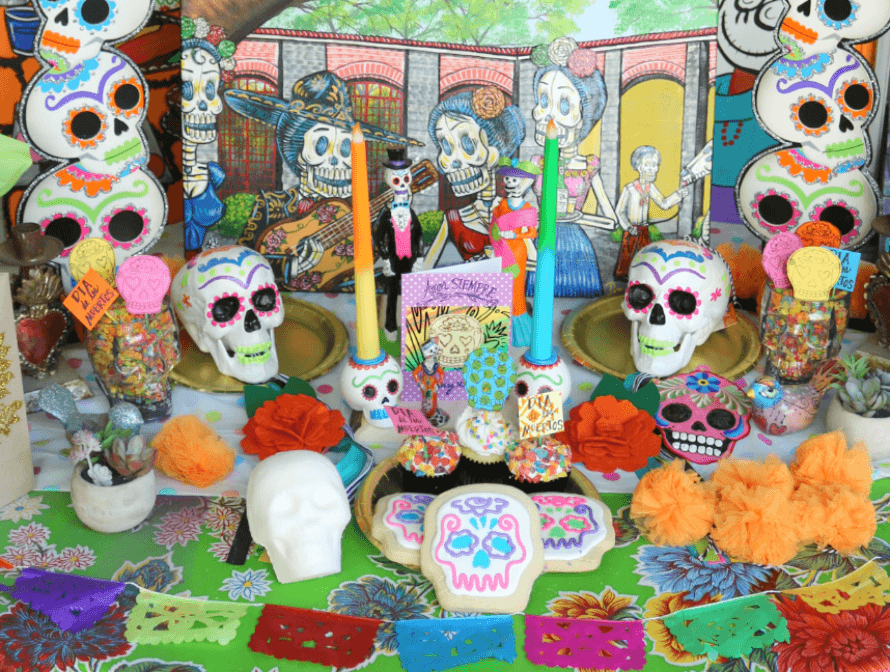 13 pieces Day of the Dead Decor DAY of the DEAD NATIVITY Set Mexican Creche Dia de los Muertos Decor Mexican Nativity