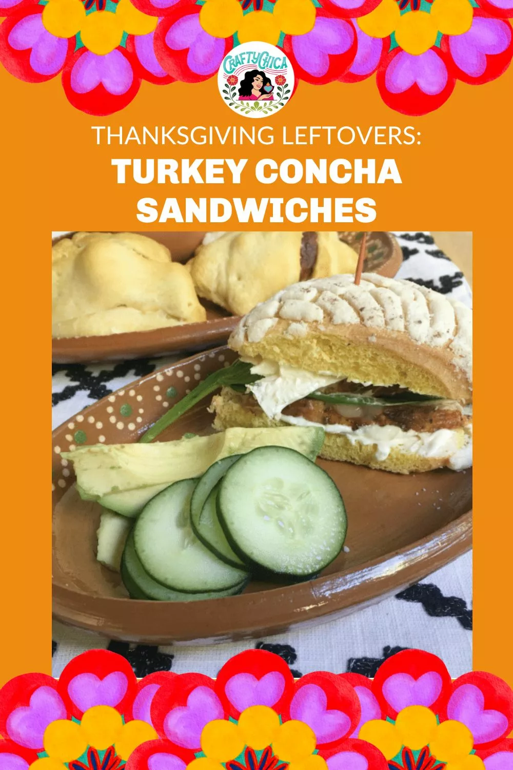 turkey concha sandwiches