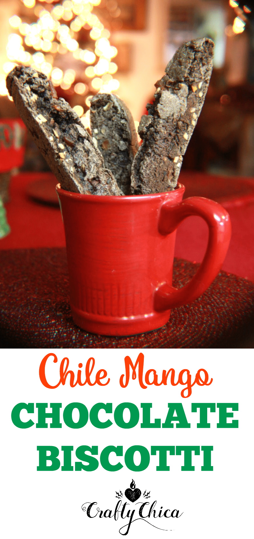 Chile Mango Chocolate Biscotti